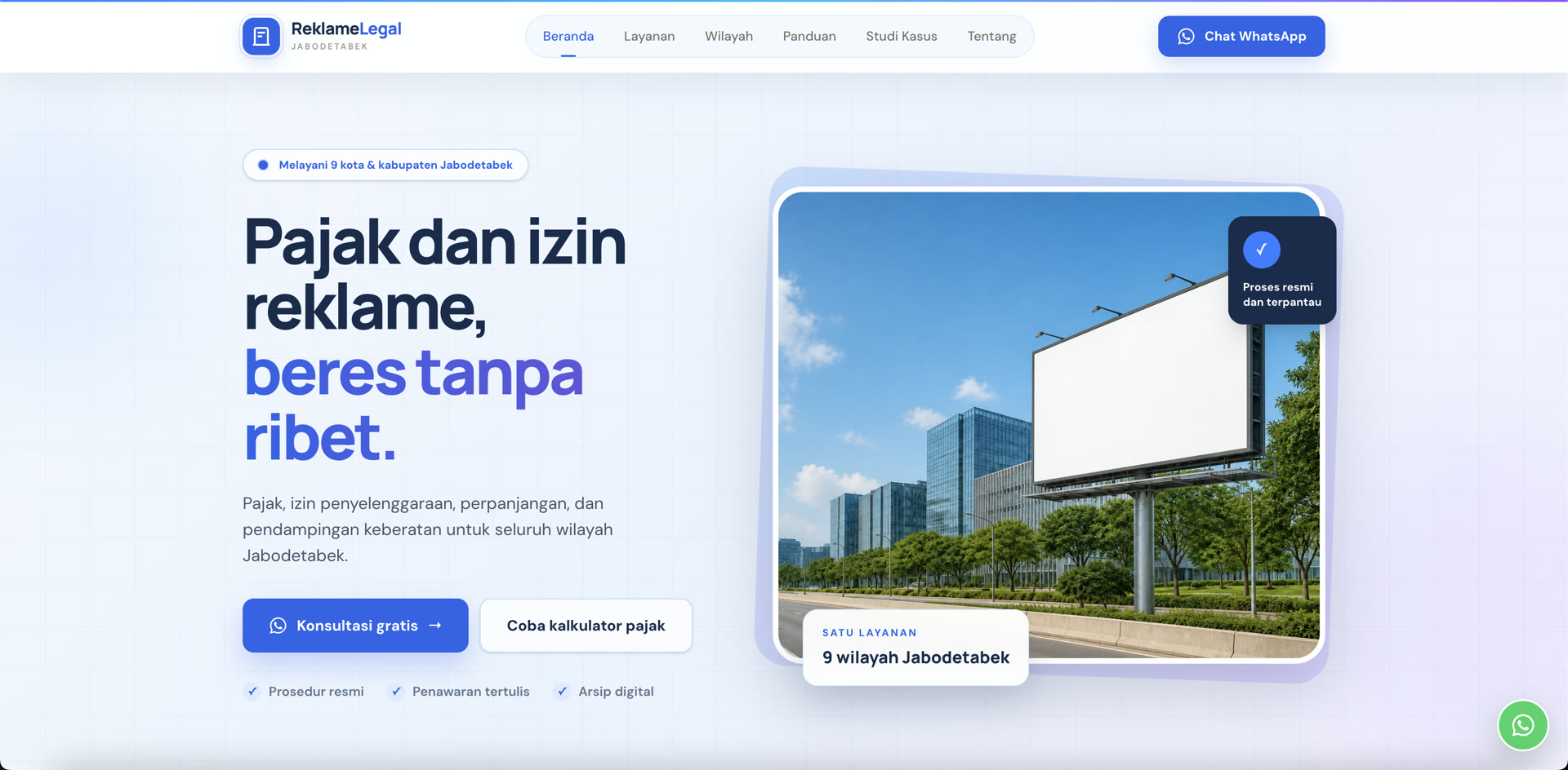 Dokumentasi project REKLAMELEGAL JABODETABEK